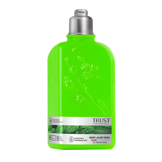 عالیترین شامپو سر نعنا و آلئوورا Trust
