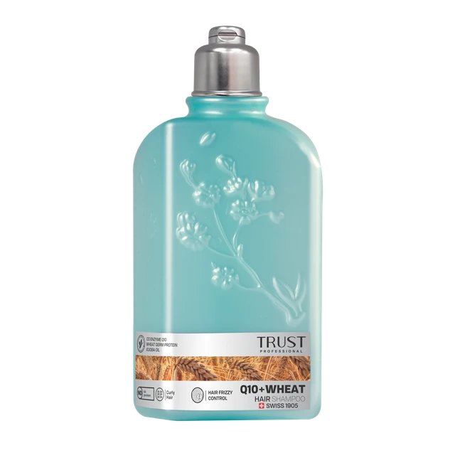 عالیترین شامپو سر جوانه گندم و Trust Q10