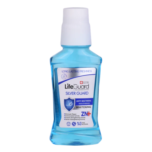 عالیترین دهانشویه بزرگسال سفید کننده silver gard لایف گارد تراست