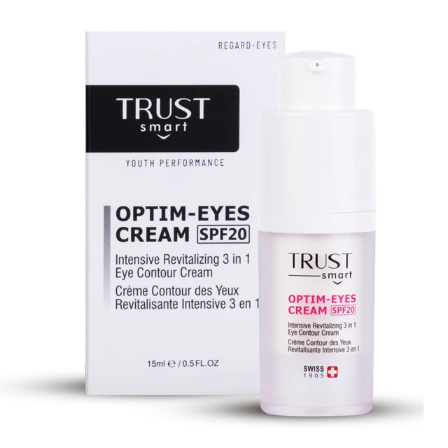 عالیترین و مؤثرترین کرم برطرف کننده تیرگی و پف دور چشم trust smart