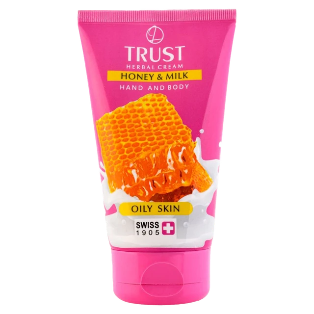 خرید عالی کرم دست و بدن پروتئین شیر و عسل تراست