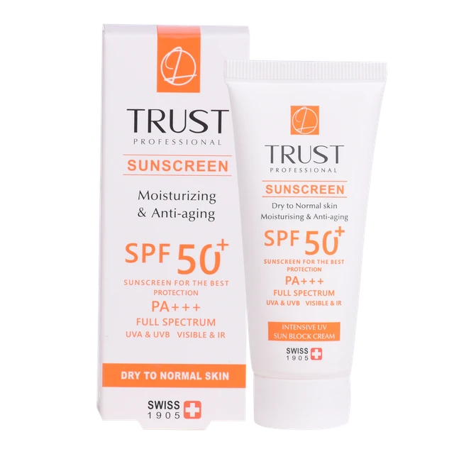 عالیترین کرم ضد آفتاب و ضد پیری (پوست خشک تا نرمال) trust SPF 50