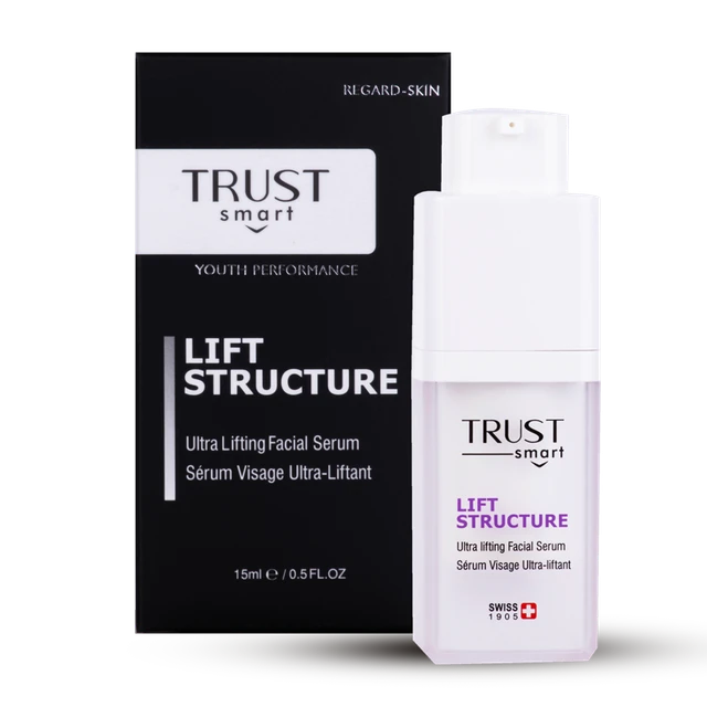 خرید مطمئن با سرم جوانساز لیفت و ضد چروک trust Smart مناسب انواع پوست با حجم 15 میل