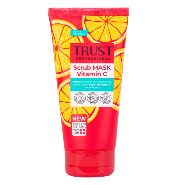 کیفیت عالی و پوست عالی با ماسک اسکراب ویتامین سی تراست