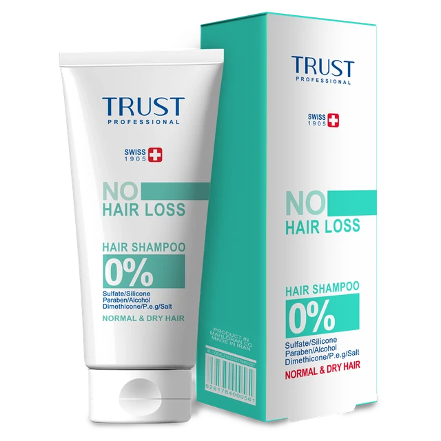 خرید مطمئن با شامپو تخصصی trust ضد ریزش خشک و نرمال