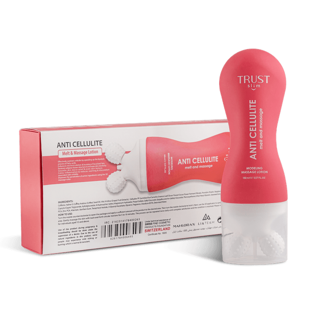 قویترین و بهترین لوسیون تخصصی آنتی سلولیت تراست اسلیم با حجم 150 میل