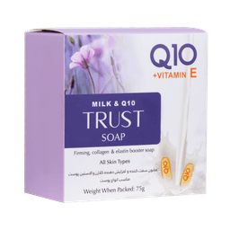 عالیترین کیفیت صابون شیر و trust Q10 با حجم 75گرم