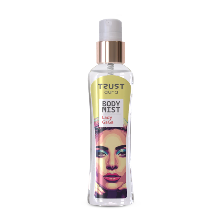 بادی میست زنانه TRUST aura مدل Lady GaGa 100ml