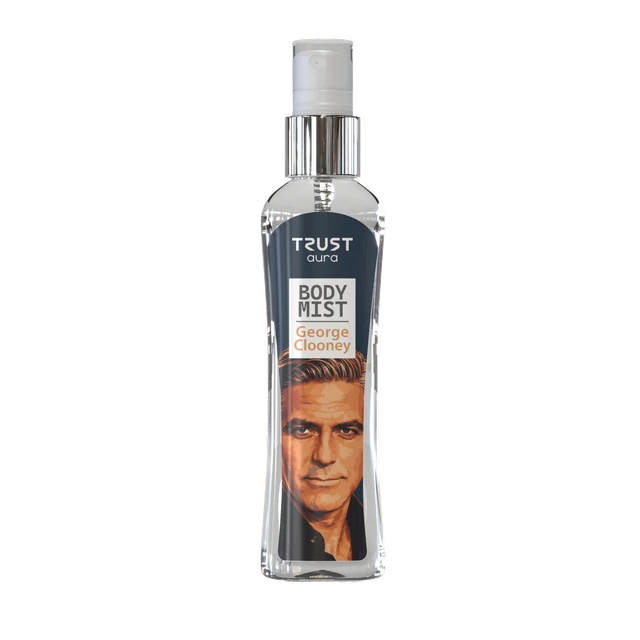 Body mist trust aura model George Clooney